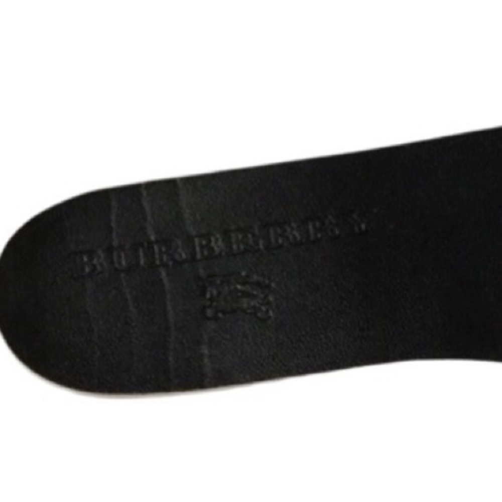 *SOLD* BURBERRY Knit Top Nova Check Black Rubber Knee Boots, SZ 40. - Picture 6 of 8